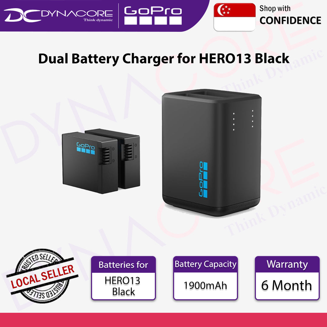 Gopro AEDBD-201-AS Dual Battery Charger for HERO13 Black - 810116380787