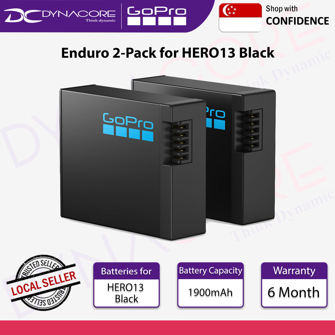 Gopro AEBAT-201 Enduro 2-Pack for HERO13 Black - 810116381326