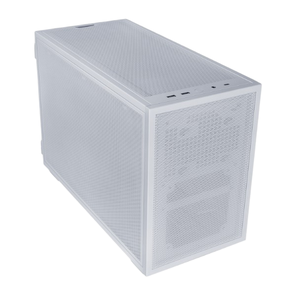 Lian Li B4X B4W Mesh M-ATX Airflow Mini Tower Case White - LIANLIB4WHT