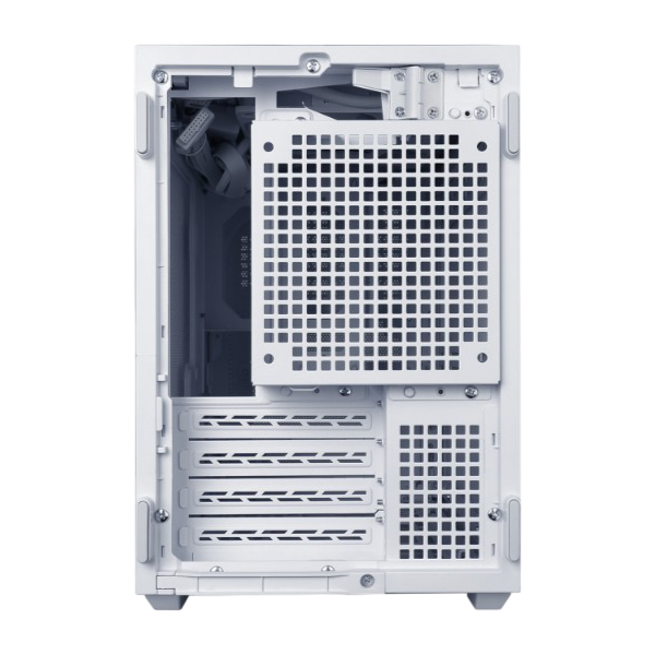 Lian Li B4X B4W Mesh M-ATX Airflow Mini Tower Case White - LIANLIB4WHT
