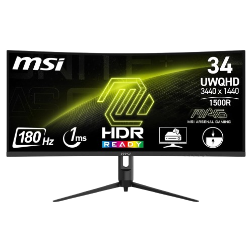 MSI MAG 342CQR E2 34 Inch UWQHD Curved Gaming Monitor 180 Hz / 1ms -MSIMAG342CQRE2
