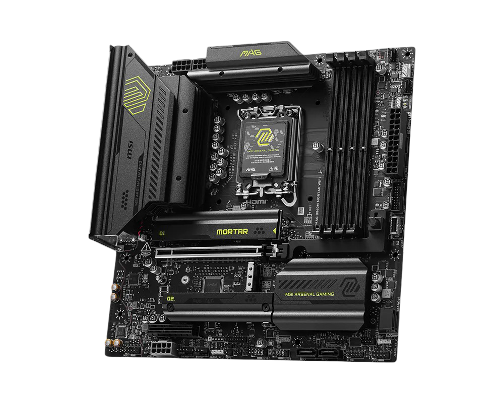 MSI MAG B860M MORTAR WIFI m-ATX MOTHERBOARD - D5-MSIMAGB860MMORTARWIFI