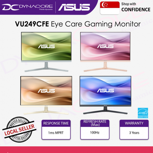 ASUS VU249CFE | FHD 100HZ 24" IPS Productivity Monitor - ASUSVU249CFE