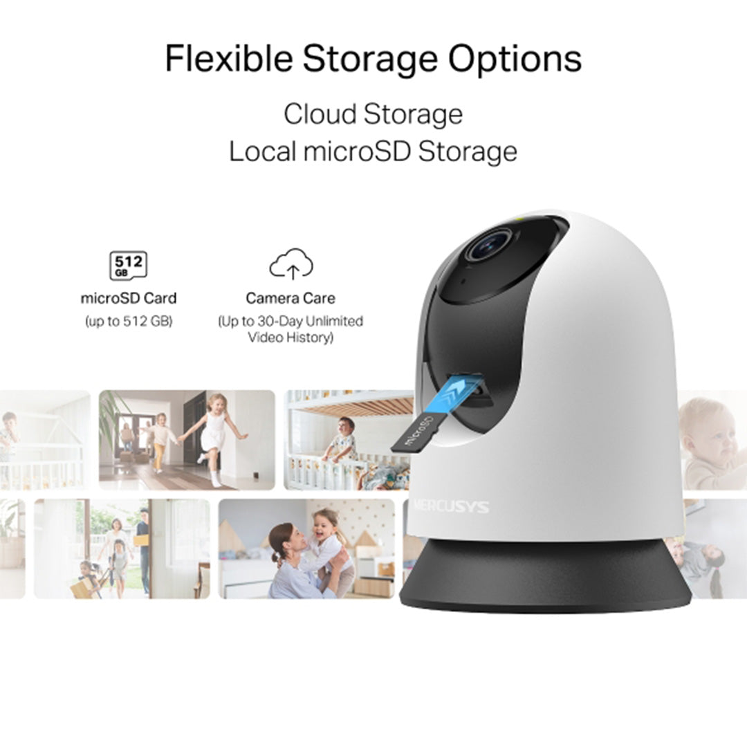 MERCUSYS MC200 1080p Pan/Tilt Home Security Wi-Fi Camera - 6957939004897