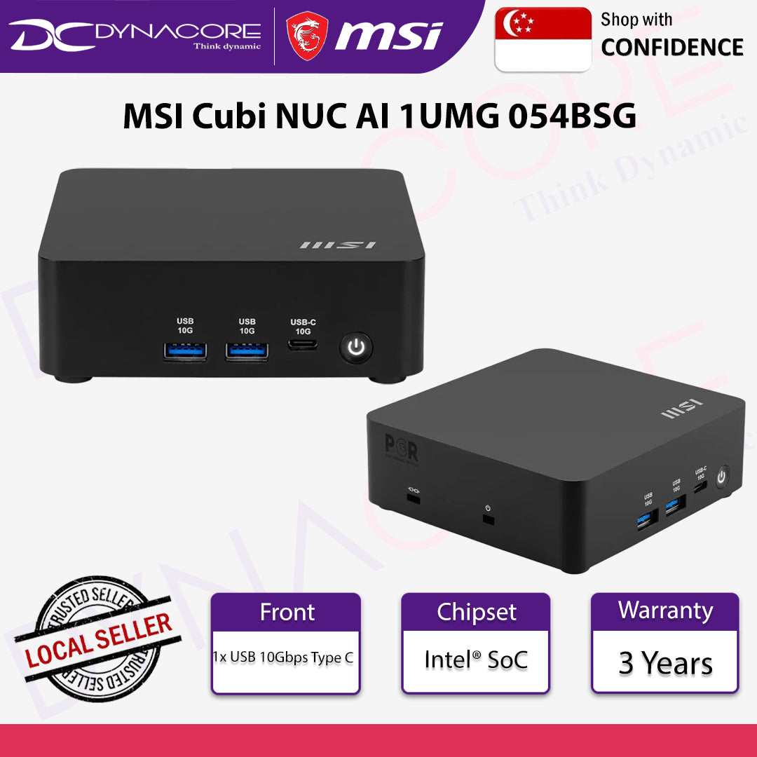 MSI Cubi NUC AI 1UMG 054BSG MINI PC Intel Ultra 5-MSICubiNUCAI1UMG-054BSG