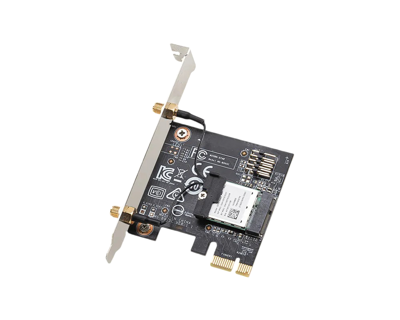MSI Herald-BE NCM865 WI-FI 7 (Wi-Fi 7, 802.11BE, Bluetooth 5.4, PCIe, Multi-Link Operation Technology, External Antenna) - MSIHERALDBENCM865WIFI7