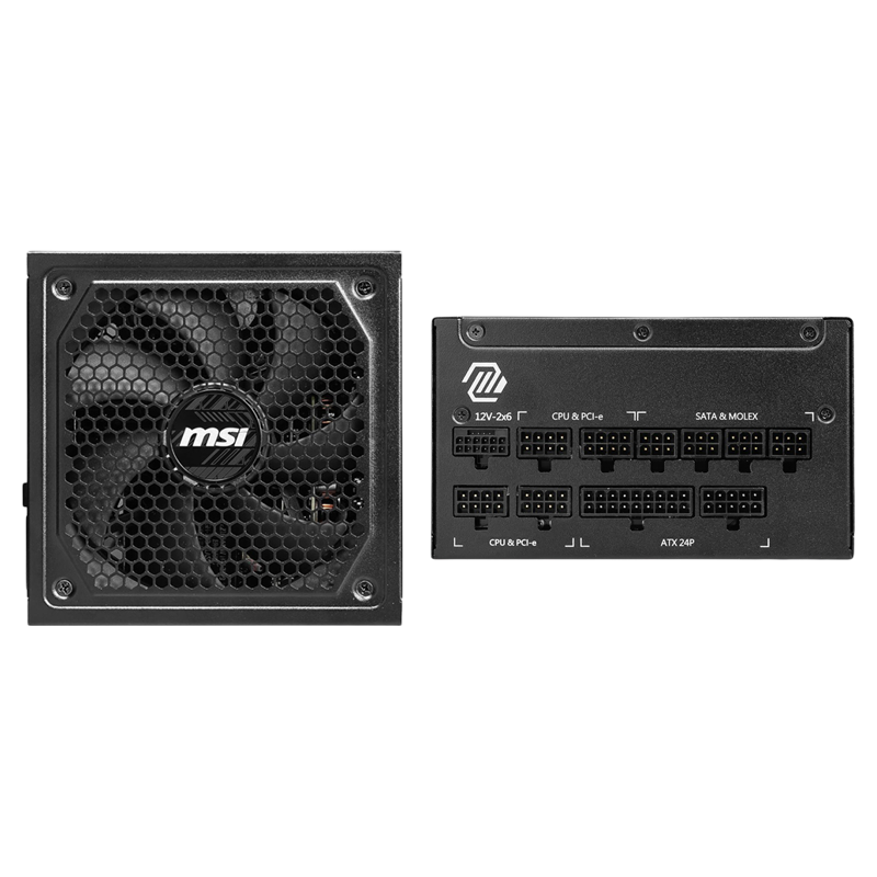 MSI MAG A1000GL 1000W ATX3.1 80+ GOLD FULL MODULAR PCIE 5.1 PSU - MSIMAGA1000GLPCIE5