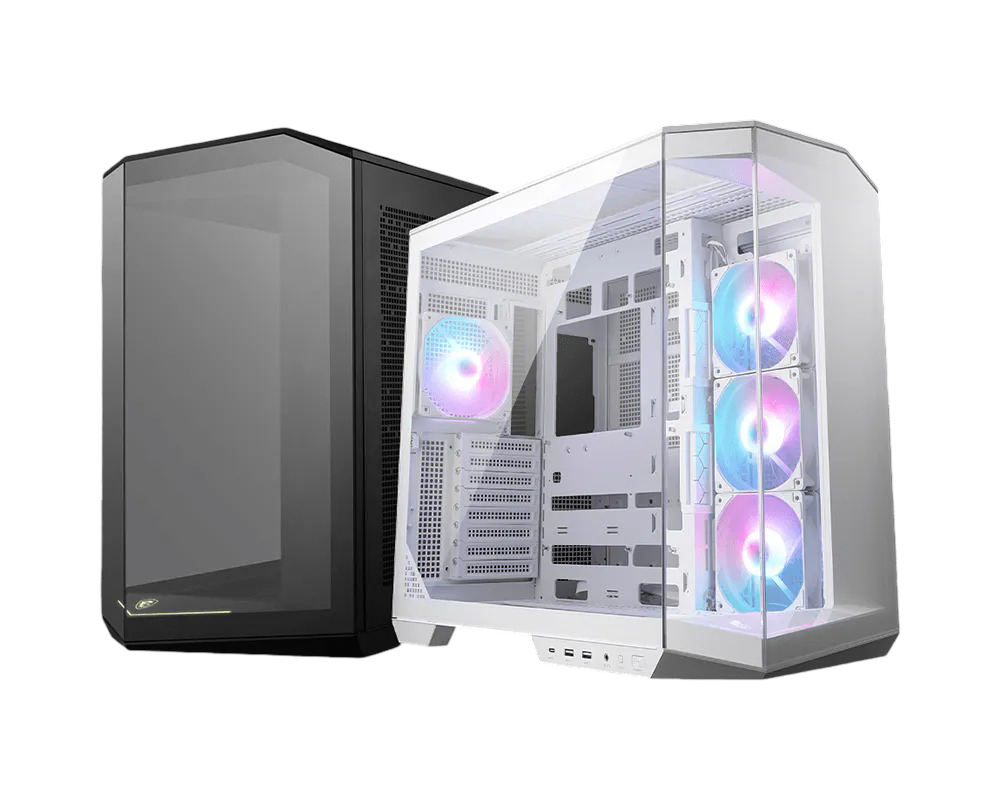 MSI MAG PANO 100R PZ ATX ARGB GAMING CASE - WHITE / BLACK