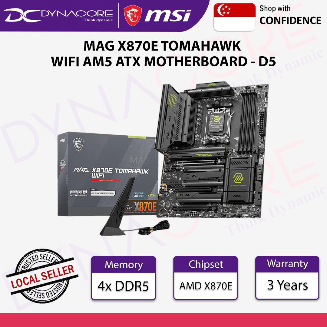 MSI MAG X870E TOMAHAWK WIFI AM5 ATX MOTHERBOARD - D5 - MSIMAGX870ETOMAHAWKWIFI