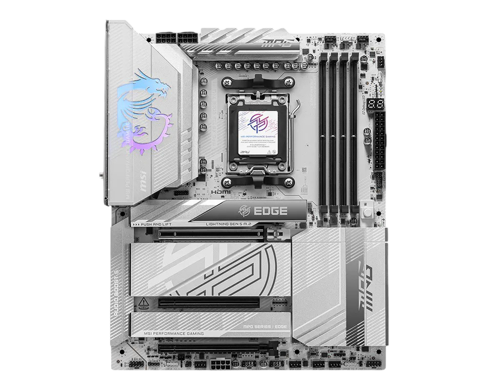 MSI MPG X870E EDGE TI WIFI AM5 ATX MOTHERBOARD - D5 - MSIMPGX870EEDGETIWIFI