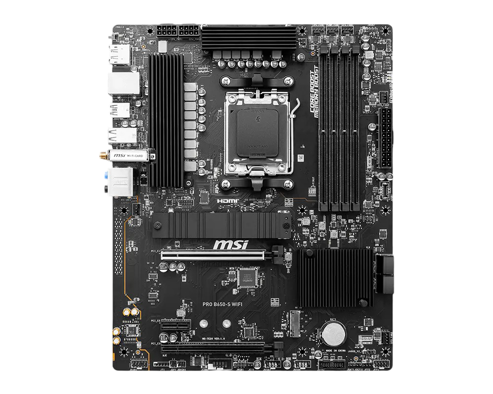MSI PRO B650 S WIFI AM5 ATX MOTHERBOARD - D5 - MSIPROB650SWIFI