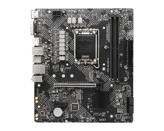 MSI PRO H610M-G WIFI m-ATX MOTHERBOARD - D5-MSIPROH610M-GWifiDDR5