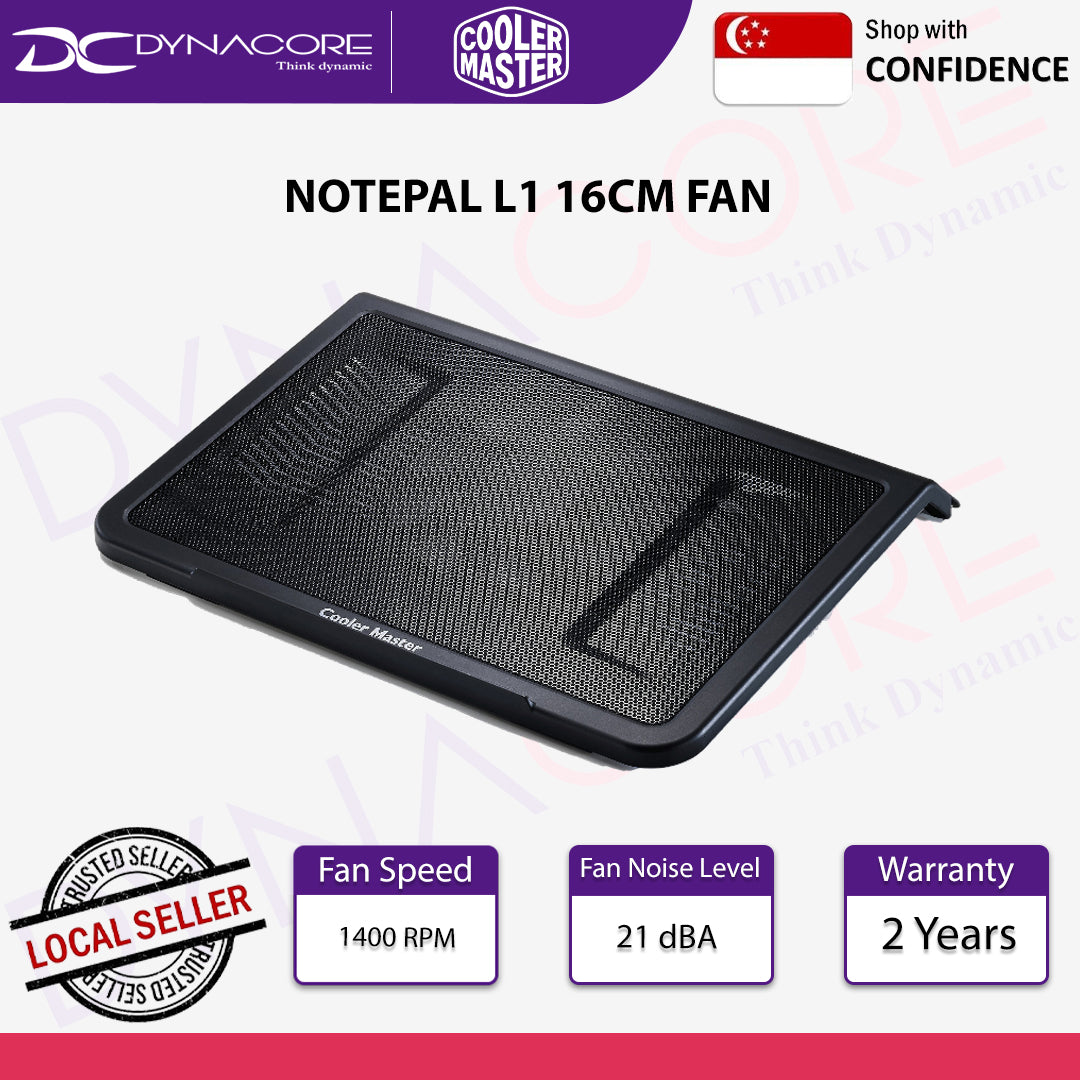 COOLER MASTER NOTEPAL L1 16CM FAN (2YRS BY BLT) - 884102011160