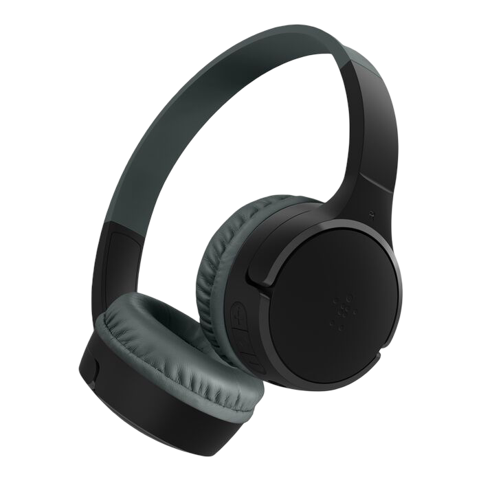 Belkin SoundForm Mini Wireless On-Ear Headphones for Kids - Black - 745883879533
