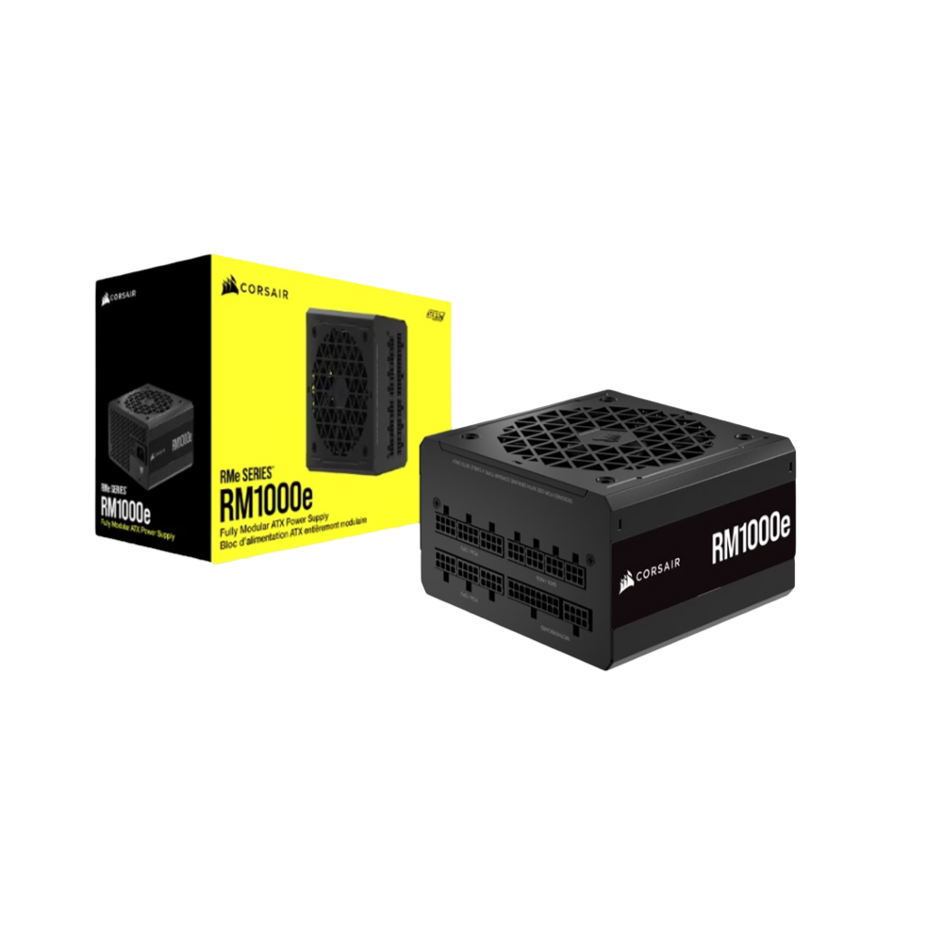 CORSAIR RMe Series RM1000e 1000W Fully Modular Low-Noise ATX 3.1 PCIe 5.1 Power Supply - 840006691389