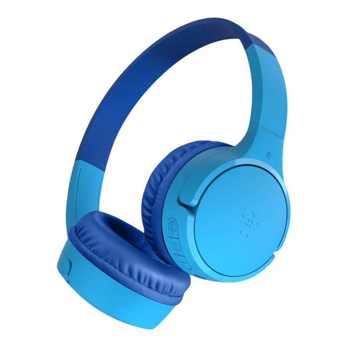 Belkin SoundForm Mini Wireless On-Ear Headphones for Kids - Blue - 745883879540