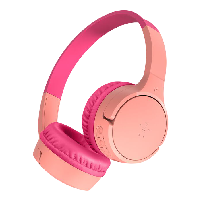 Belkin SoundForm Mini Wireless On-Ear Headphones for Kids - Pink - 745883879557
