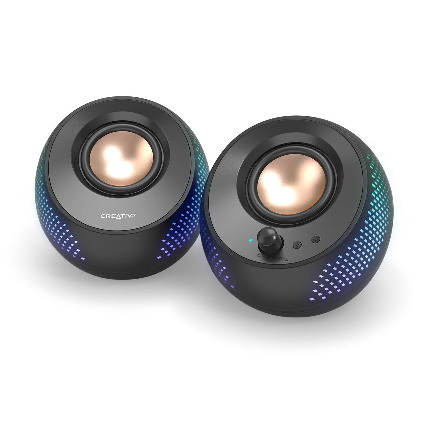 Creative Pebble X - PREMIUM 2.0 USB-C Computer Speakers with Customizable RGB Lighting - 5390660196157