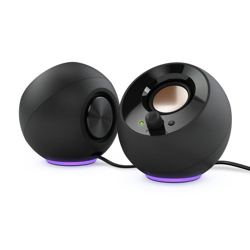 Creative Pebble SE - 2.0 USB-C Powered PC Speakers with RGB Lighting - Black / WHITE - 5390660196355 / 5390660196386