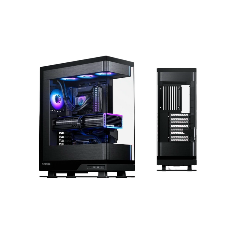Phanteks Evolv X2 ATX Mid-Tower Gaming Case with Tempered Glass Brushed Black - PHANEVOLVEX2CHBLKLED