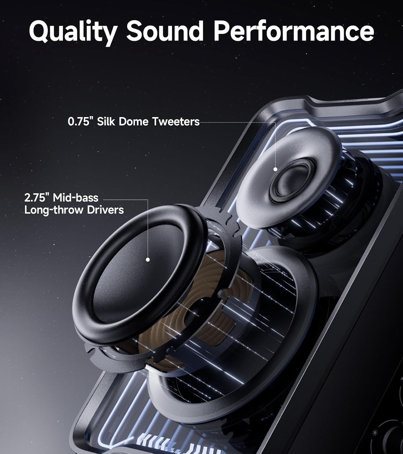 EDIFIER QR30 RGB DESKSTOP SPEAKERS 30W WHITE - 6923520216475