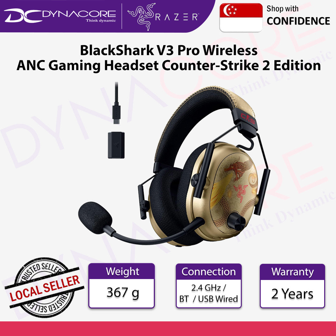 Razer BlackShark V3 Pro Wireless ANC Gaming Headset Counter-Strike 2 Edition