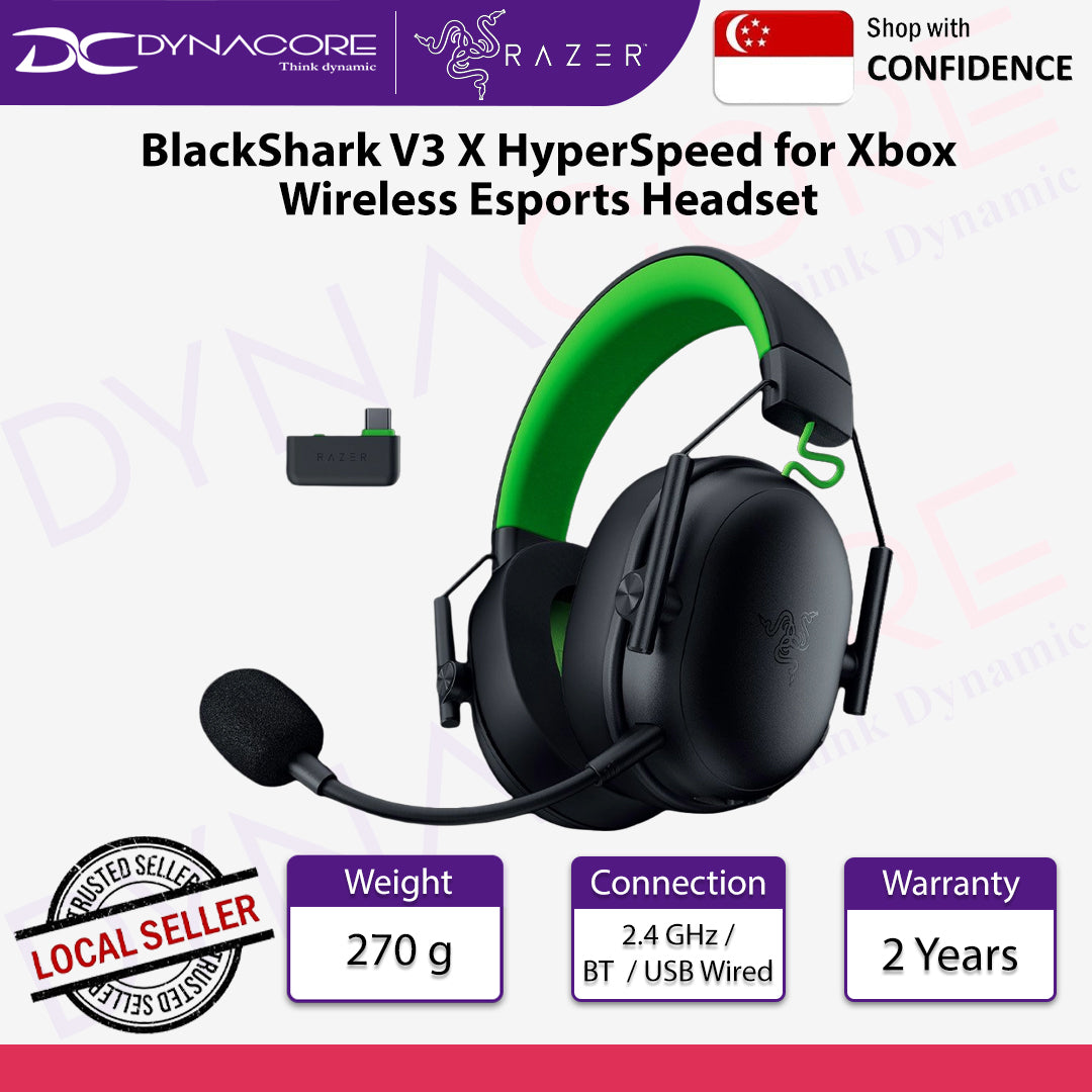 Razer BlackShark V3 X HyperSpeed for Xbox Wireless Esports Headset - 8887910061350
