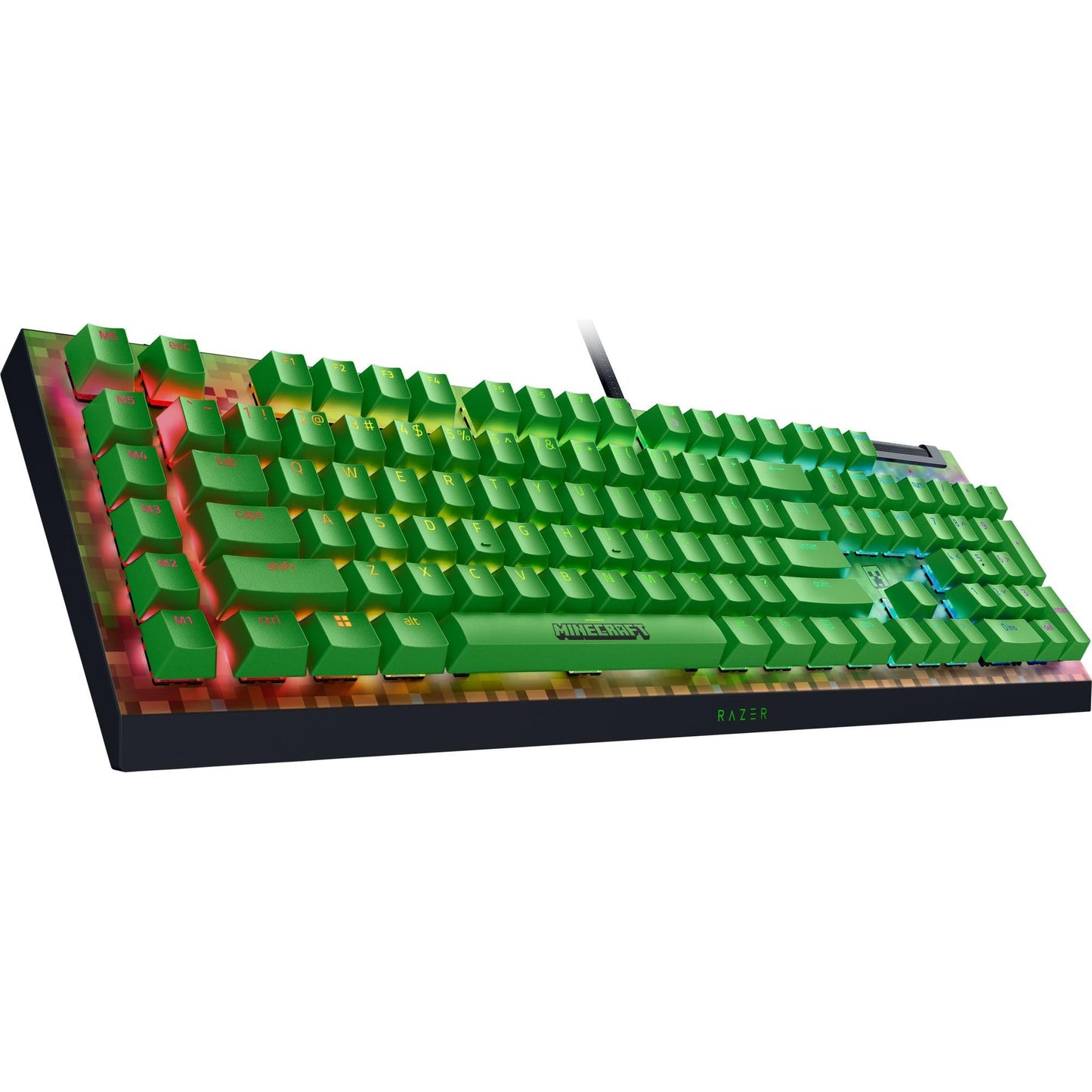 Razer BlackWidow V4 X Mechanical Gaming Keyboard Green Switches Minecraft Edition - 8887910072936