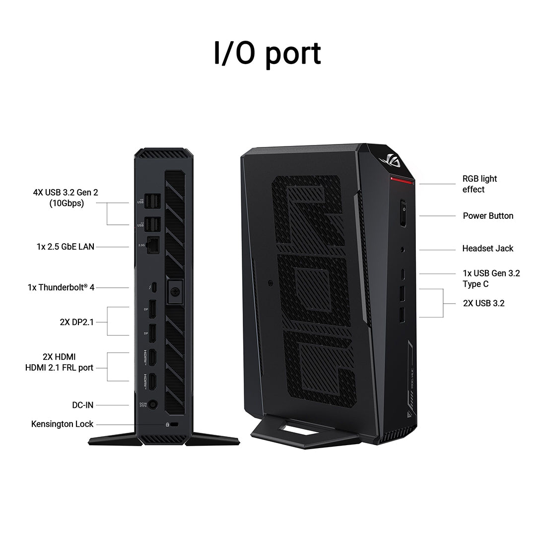 ASUS ROG NUC15JNK9X389A0 FULL SET (ULTRA 9 275HX/32G/1T/RTX5070Ti-12/W11H)- 4711636050999