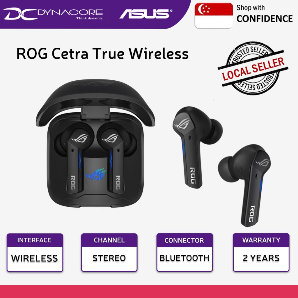 ASUS ROG Cetra True Wireless In-Ear Gaming Headphones - 195553504065