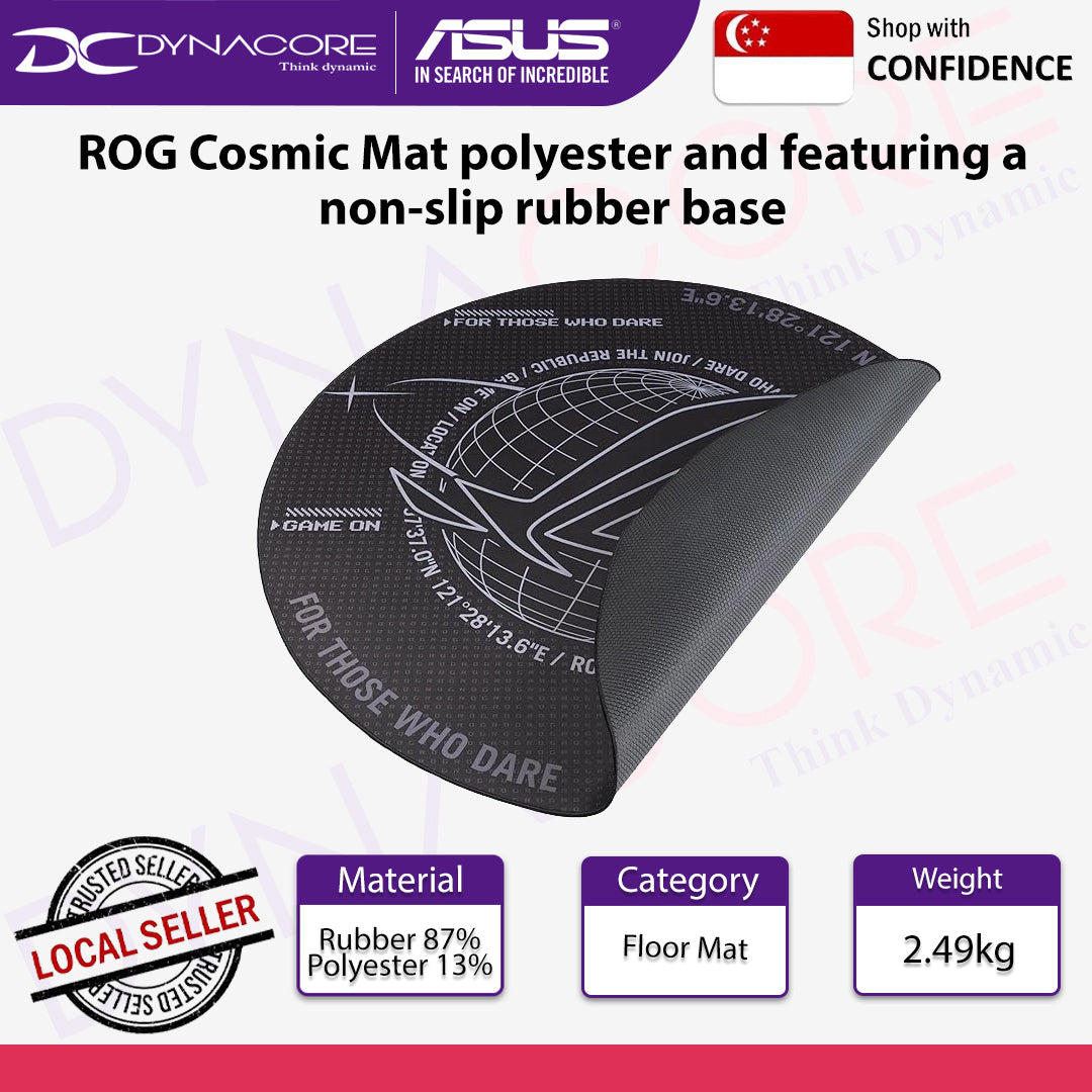 ASUS ROG Cosmic Mat polyester and featuring a non-slip rubber base - 4711387042274-CLR