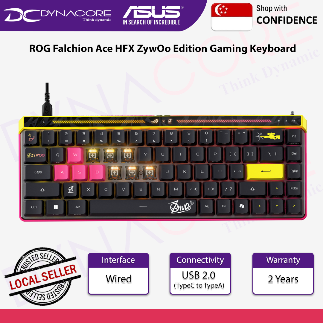 ASUS ROG Falchion Ace HFX ZywOo Edition is a 65% analog Gaming Keyboard