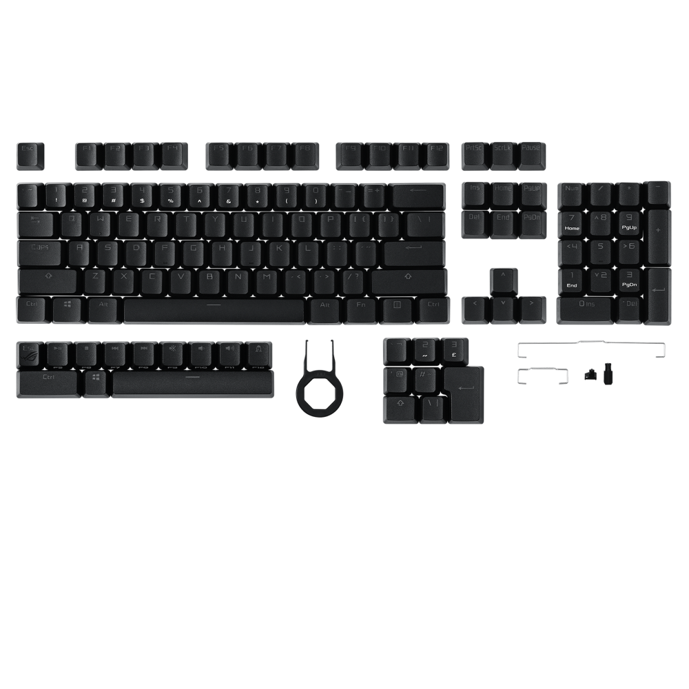 ASUS ROG PBT Doubleshot Keycap Set for gamers features premium - 192876888711