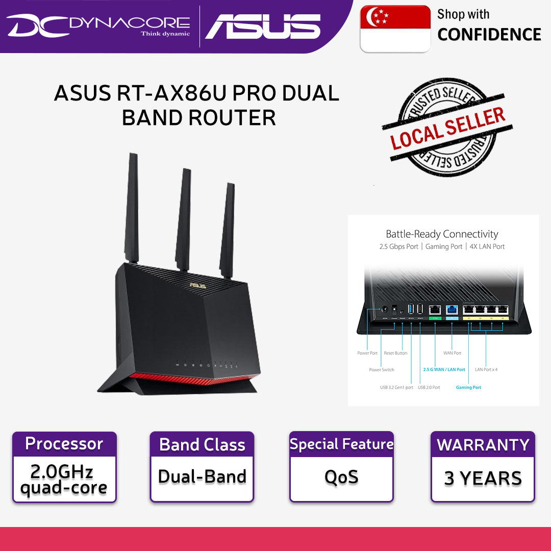 ASUS RT-AX86U PRO DUAL BAND ROUTER - 4711081768944
