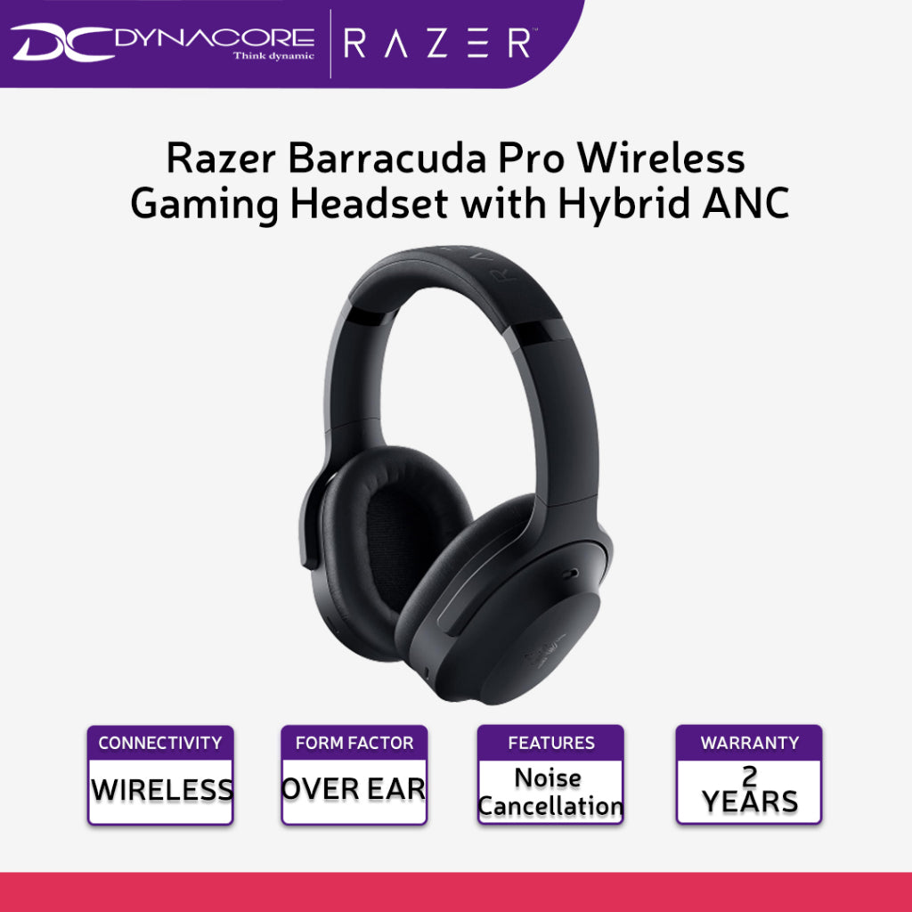 Razer Barracuda Pro Wireless Gaming Headset with Hybrid ANC - 8886419378846