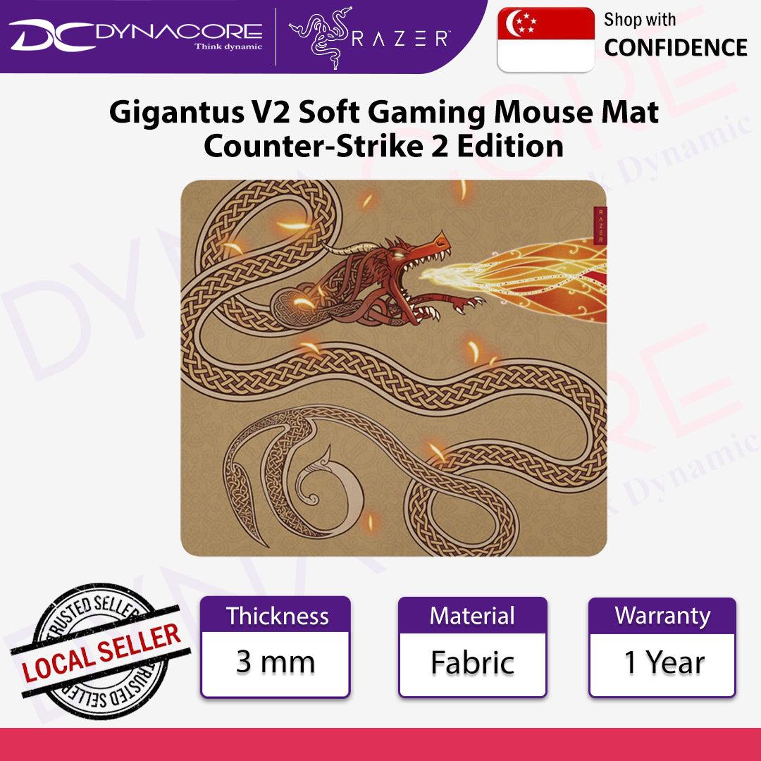 Razer Gigantus V2 Soft Gaming Mouse Mat Counter-Strike 2 Edition - 8887910063606