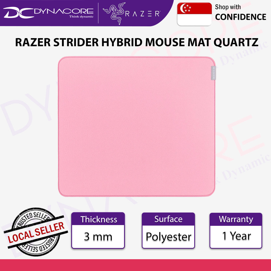 RAZER STRIDER HYBRID MOUSE MAT QUARTZ - 8887910063033
