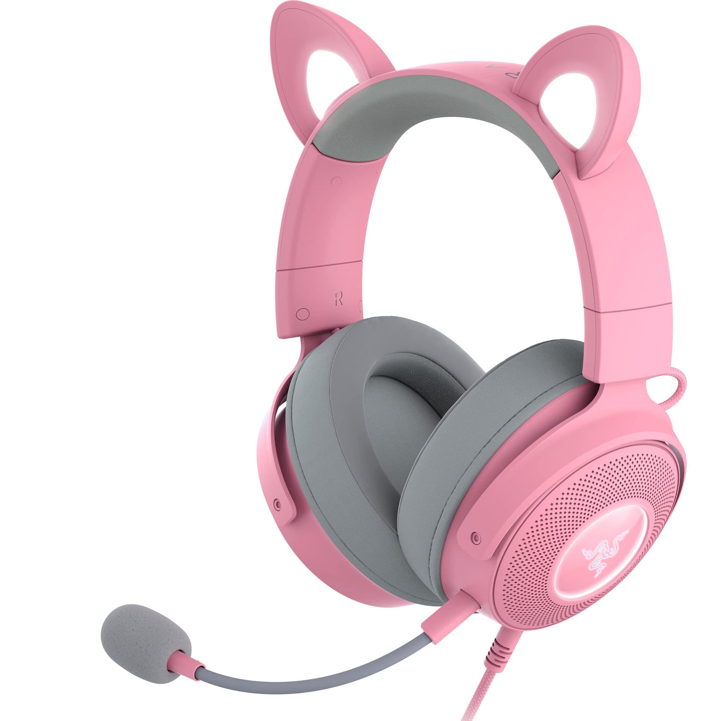 Kraken Kitty V2 Pro Dynamic Driver Wired Gaming Headset with RGB Lighting - Black/Quartz Pink - 8887910060056 / 8887910060070