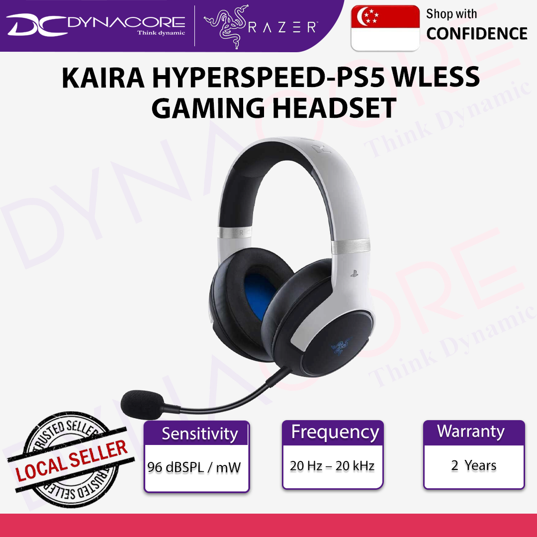 RAZER KAIRA HYPERSPEED-PS5 WLESS GAMING HEADSET- RZ04-03980200-R3A1 - 8886419379331