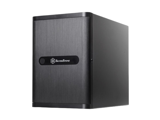 SilverStone DS380B Premium Mini-ITX DTX Small Form Factor NAS Computer Case Black - SST-DS380B