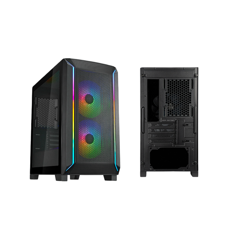Silverstone FARA 312Z Black ARGB mATX Gaming Case - SSTFARA312ZBK