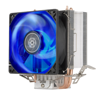 SilverStone KR03 Krypton 92mm High Performance CPU Cooler Heat Pipes with Aluminum fins including Blue LED - SST-KR03