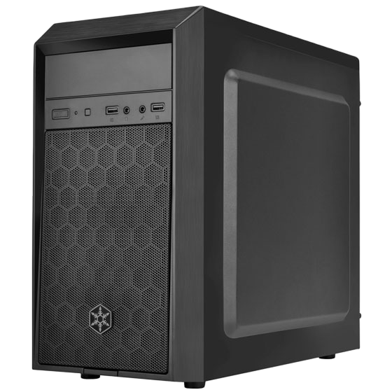 SilverStone PS16B mATX Mini Tower Casing with USB 3.0 Black - SST-PS16B