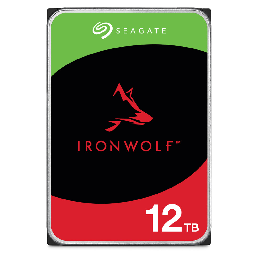 Seagate IronWolf 12TB NAS Internal Hard Drive HDD – 3.5 Inch SATA 6Gb/s 7200 RPM 256MB Cache - ST12000VN0008