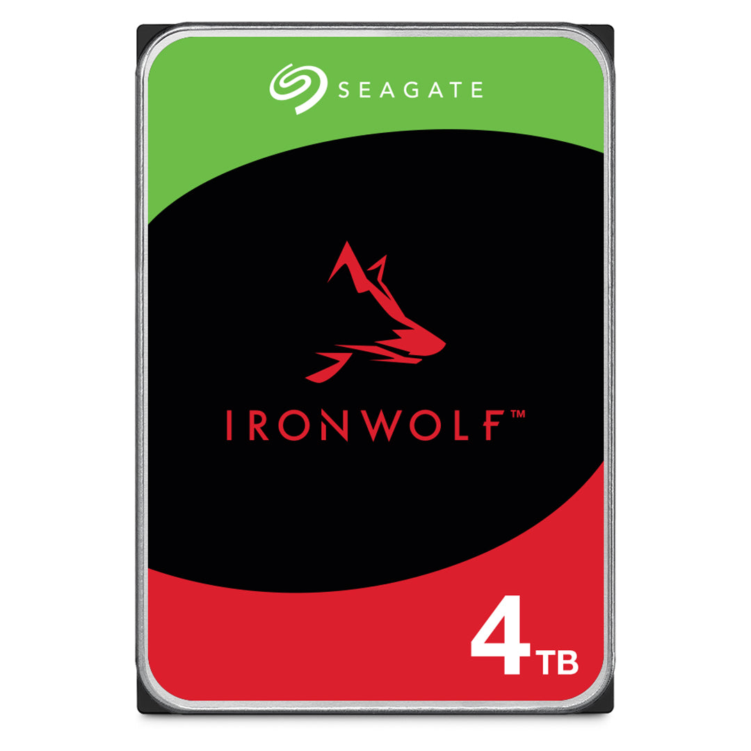 Seagate IronWolf 3.5" 4TB Internal Hard Drive (CMR), 6Gb/s 256MB, 5400 rpm, 24-hour Operation, For PC NAS - ST4000VN006