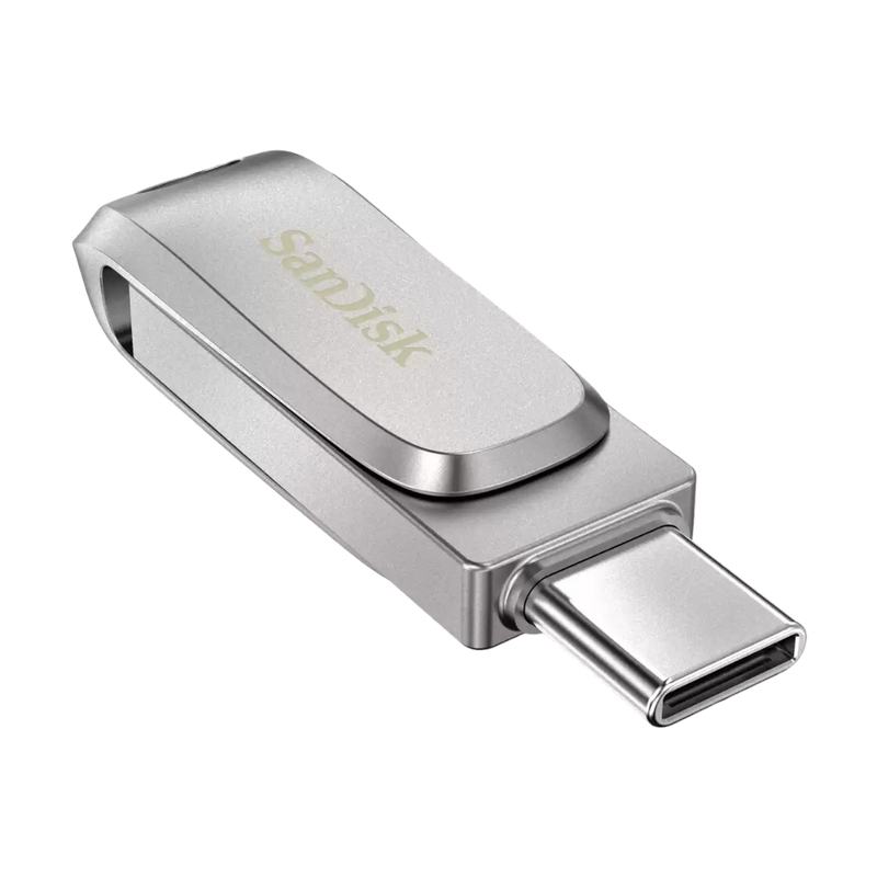 SanDisk Ultra® Dual Drive Luxe USB Type-C Flash Drive SDDDC4 64GB - SILVER - 619659179021