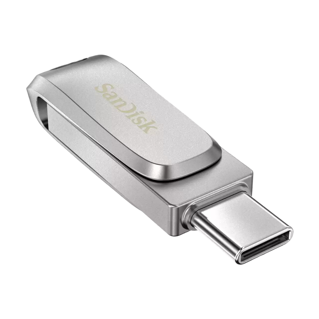 SanDisk Ultra® Dual Drive Luxe USB Type-C Flash Drive SDDDC4 1TB - SILVER - 619659179106