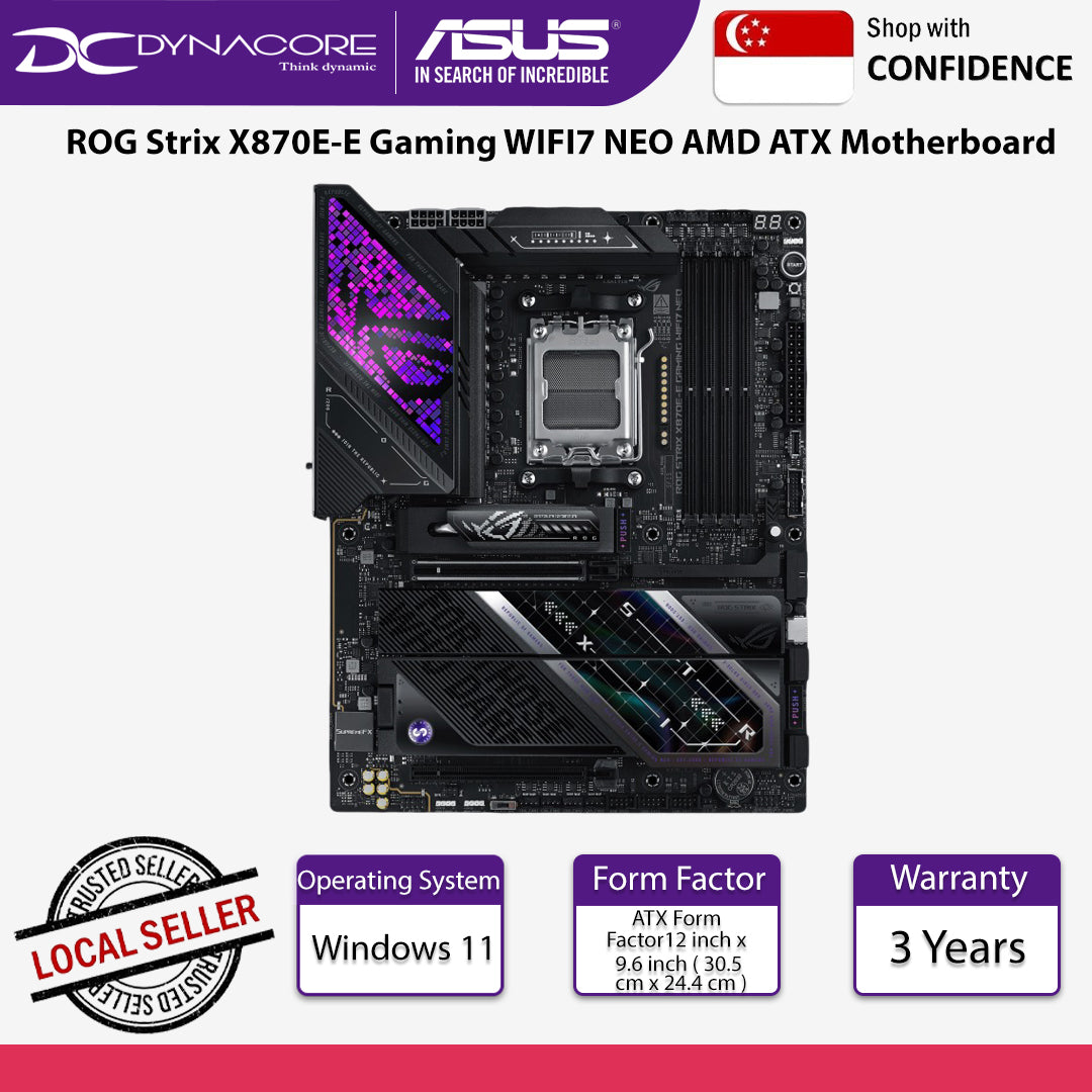 ASUS ROG Strix X870E-E Gaming WIFI7 NEO AMD ATX Motherboard - 4711636514781
