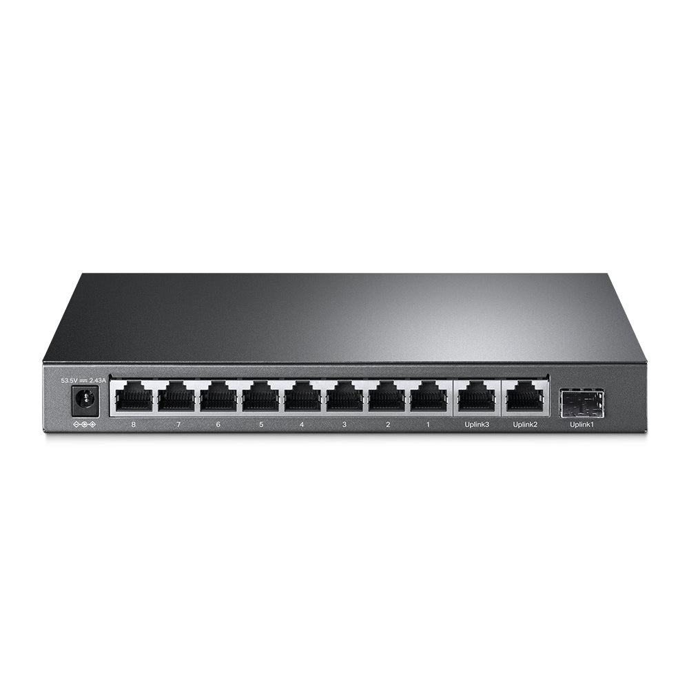 TP-Link TL-SL1311MP 8-Port 10/100Mbps + 3-Port Gigabit Desktop Switch with 8-Port PoE+ - 6935364006259