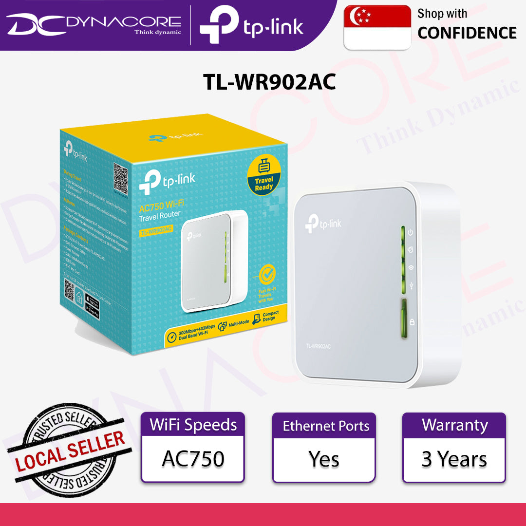TP-Link TL-WR902AC AC750 Wireless Travel Router - 6935364095666